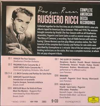 9CD/Doos Ruggiero Ricci: Complete American Decca Recordings
