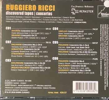 6CD Ruggiero Ricci: Discovered Tapes: Concertos