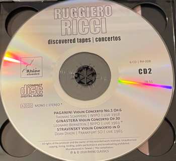 6CD Ruggiero Ricci: Discovered Tapes: Concertos