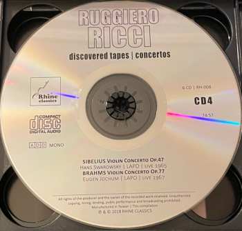 6CD Ruggiero Ricci: Discovered Tapes: Concertos