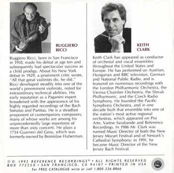 CD Ruggiero Ricci: Menotti / Barber: Violin Concertos