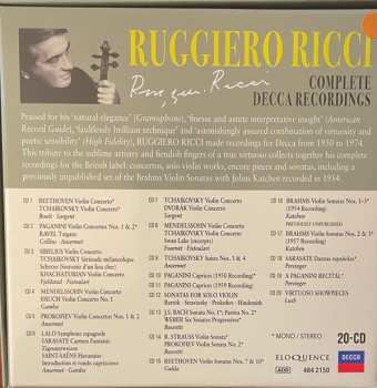 20CD/Doos Ruggiero Ricci: The Complete Decca Recordings