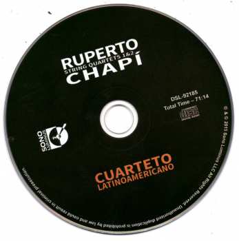 CD Ruperto Chapi: String Quartets 1 & 2