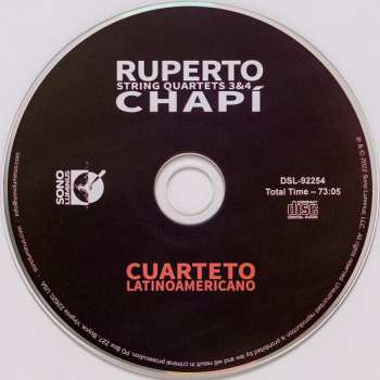 CD Ruperto Chapi: String Quartets 3&4
