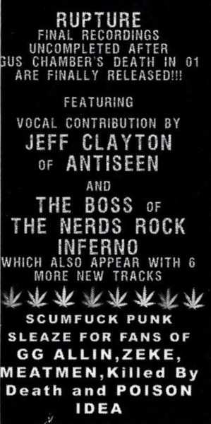 CD Rupture: Rupture / The Nerds Rock Inferno