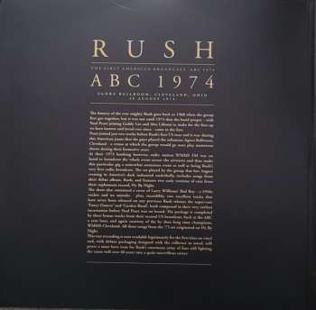 2LP Rush: ABC 1974 (The First American Broadcast) LTD | CLR