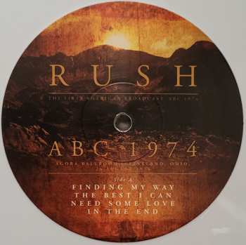 2LP Rush: ABC 1974 (The First American Broadcast) LTD | CLR