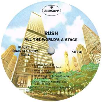2LP Rush: All The World's A Stage