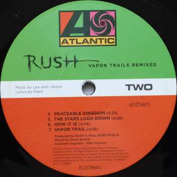 2LP Rush: Vapor Trails Remixed