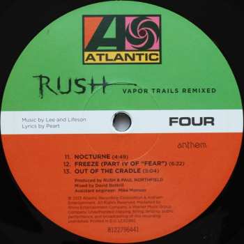 2LP Rush: Vapor Trails Remixed