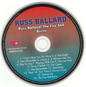 CD Russ Ballard: Russ Ballard and The Fire Still Burns 2lps on one CD