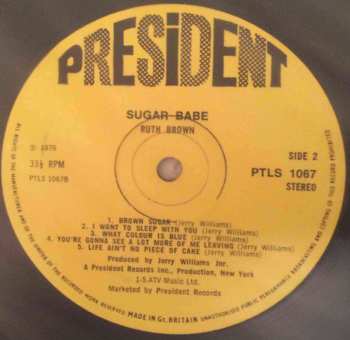 LP Ruth Brown: Sugar Babe