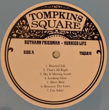 LP Ruthann Friedman: Hurried Life (Lost Recordings 1965-1971) CLR