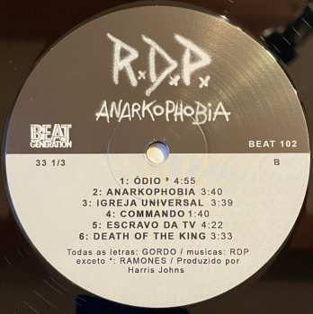 LP Ratos De Porão: Anarkophobia