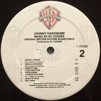 LP Ry Cooder: Johnny Handsome Original Motion Picture Soundtrack