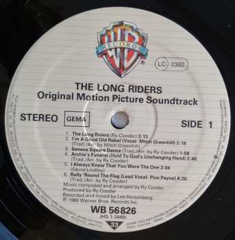 LP Ry Cooder: The Long Riders (Original Sound Track)