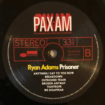 LP Ryan Adams: Prisoner