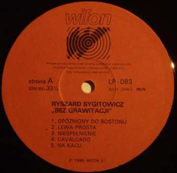 LP Ryszard Sygitowicz: Bez Grawitacji