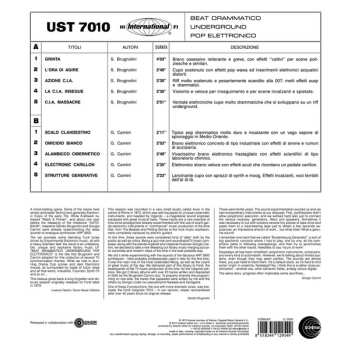 LP/CD Sandro Brugnolini: UST 7010 - Beat Drammatico Underground Pop Elettronico