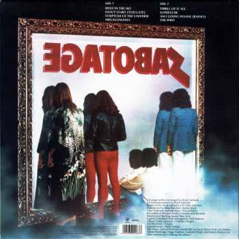 LP Black Sabbath: Sabotage