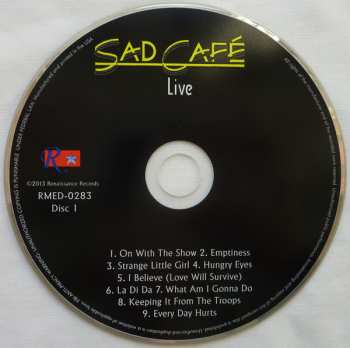 2CD Sad Café: Live