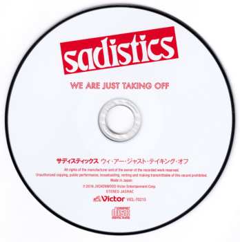 CD Sadistics: We Are Just Taking Off