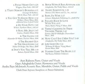 CD Saffire -The Uppity Blues Women: Old, New, Borrowed & Blue