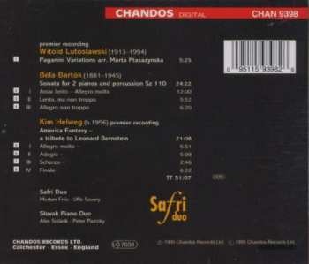 CD Béla Bartók: Paganini Variations / Sonata For Two Pianos And Percussion / American Fantasy