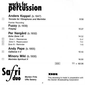 CD Safri Duo: Works For Percussion