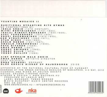CD Saint Ephraim Male Choir: Byzantine Mosaics II