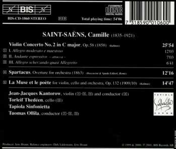 CD Camille Saint-Saëns: Violin Concerto No. 2; Spartacus, Overture; La Muse Et Le Poète