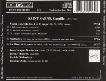 CD Camille Saint-Saëns: Violin Concerto No. 2; Spartacus, Overture; La Muse Et Le Poète
