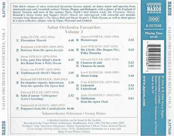 CD Salonorchester Schwanen: Salon Orchestra Favorites III