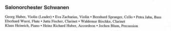 CD Salonorchester Schwanen: Salon Orchestra Favourites. Volume 1