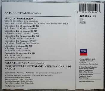 CD Antonio Vivaldi: Le Quattro Stagioni, Concertos For 3 & 4 Violins