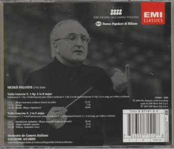 CD Salvatore Accardo: Accardo Plays paganini Violin Concertos No. 1 & 3 