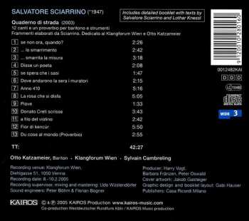 CD Klangforum Wien: Quaderno Di Strada