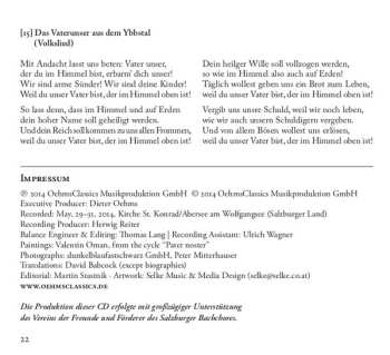 CD Salzburger Bachchor: Pater Noster - Geistliche Chormusik Aus Fünf Jahrhunderten