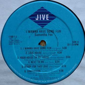 LP Samantha Fox: I Wanna Have Some Fun