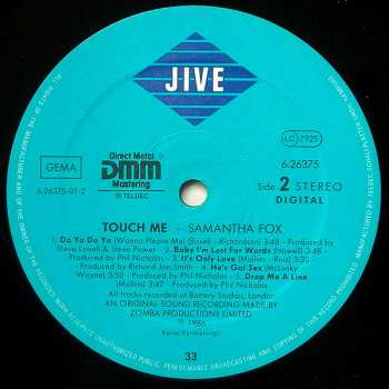 LP Samantha Fox: Touch Me