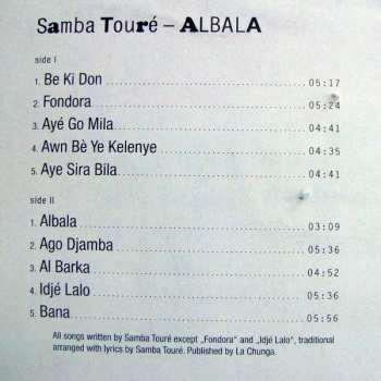 LP/CD Samba Touré: Albala