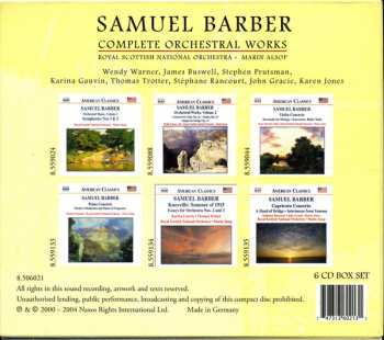 6CD/Doos Samuel Barber: Complete Orchestral Works
