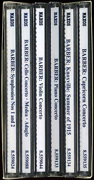 6CD/Doos Samuel Barber: Complete Orchestral Works