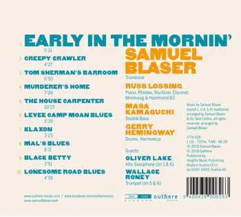 CD Samuel Blaser: Early In The Mornin' 