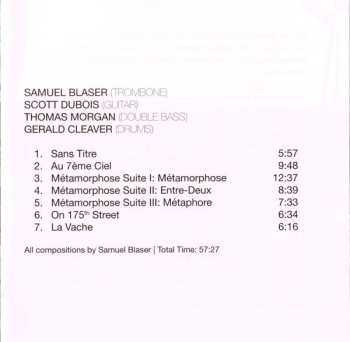 CD Samuel Blaser Quartet: 7th Heaven