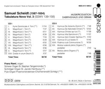 2CD Samuel Scheidt: Tabulatura Nova III
