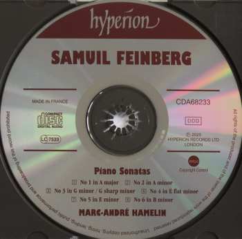 CD Marc-André Hamelin: Piano Sonatas 1-6