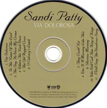 CD Sandi Patty: Via Dolorosa: Anthems Of Redemption