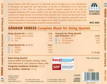 CD Sándor Veress: Complete Music For String Quartet
