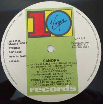 LP Sandra: (I'll Never Be) Maria Magdalena